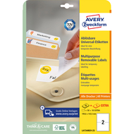 Avery Zweckform étiquettes repositionnable, L4734REV_25, 199.6 x 143.5 mm, 30 feuilles - 4004182047347_05_ow