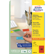 Avery Zweckform étiquettes repositionnable, L6038_20, 45.7 x 21.2 mm, 20 feuilles - 4004182060384_05_ow