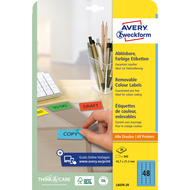 Avery Zweckform étiquettes repositionnable, L6039_20, 45.7 x 21.2 mm, 20 feuilles - 4004182060391_05_ow