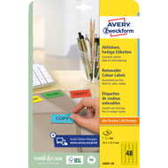 Avery Zweckform étiquettes repositionnable, L6041-20, 45.7 x 21.2 mm, 20 feuilles - 4004182060414_05_ow