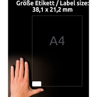 Avery Zweckform Étiquettes repositionnables, L6026REV-25, 38.1 x 21.2 mm, 30 feuilles - 4004182347959_07_ow