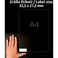 Avery Zweckform Étiquettes repositionnables, L6027REV-25, 52.5 x 21.2 mm, 30 feuilles - 4004182347966_07_ow