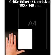 Avery Zweckform Étiquettes repositionnables, L6028REV-25, 105 x 148 mm, 30 feuilles - 4004182347973_07_ow