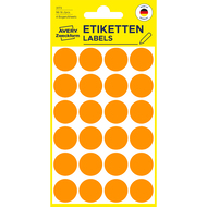 Avery Zweckform Markierungspunkte, 3173, 18 mm, leuchtorange - 4004182031735_01_owiba