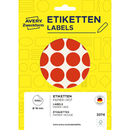 Avery Zweckform Markierungspunkte, 3374Z, 18 mm, rot - 4004182033746_01_owiba
