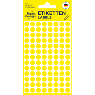 Avery Zweckform pastilles de couleur, 3013Z, 8 mm, jaune - 4004182030134_01_owiba