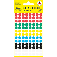 Avery Zweckform pastilles de couleur, 3090Z, 8 mm, assortis - 4004182030905_01_owiba