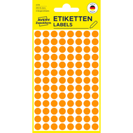 Avery Zweckform pastilles de couleur, 3178Z, 8 mm, orange lumineux - 4004182031780_01_owiba