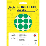 Avery Zweckform pastilles de couleur, 3376Z, 18 mm, vert - 4004182033760_01_ow