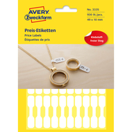 Avery Zweckform Preis-Etiketten, 3335, 49 x 10 mm, weiss - 4004182033357_01_ow