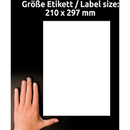 Avery Zweckform Ultra-Resistente Etiketten, L7917_10, 210 x 297 mm, 10 Blatt - 4004182068021_04_ow