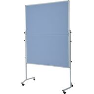 Moderationstafel mit Rollen, klappbar, blau/grau, 120 x 150 cm
