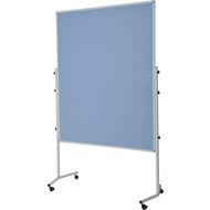 tableau de conférence sur roulettes, bleu/gris, 120 x 150 cm