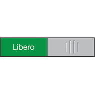 Berec Design Türschild Libero-Occupato, italienisch, 102 x 27,4 mm, 1 Stück - 7640106625634_01_ow