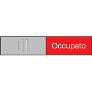 Berec Design Türschild Libero-Occupato, italienisch, 102 x 27,4 mm, 1 Stück - 7640106625634_02_ow