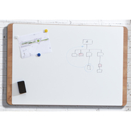 Berec Design Whiteboard Holz NAT6421, 100 x 150 cm, lackiert - 7640106625290_05_ow