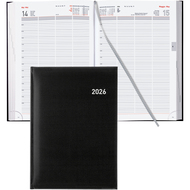 Biella Agenda 2026 Quattro, A4, 1 Tag / Seite, schwarz - 7611365523726_03_ow