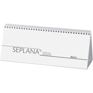 Agenda de table 2026 Seplana avec présentoir en carton