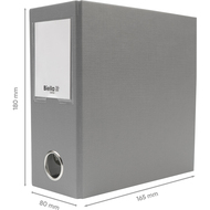 Biella Bundesordner, A6, 8 cm, grau - 7611365202256_02_ow
