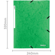 Biella dossier à élastique, A4, vert - 7611365322183_04_ow