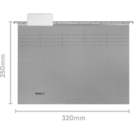 Biella Hängemappen-Set, 25 cm, braun, 25 Stück - 7611365250417_03_ow