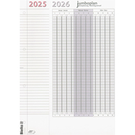 Biella Jahresplaner 2025 Jumboplan, 2 Stück, 12 Monate / Seite - 7611365485376_02_ow