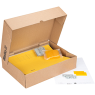 Biella kit de dossiers suspendus, 25 cm, 25 pièces, jaune - 7611365250400_08_ow