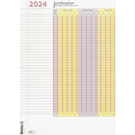 Simplex calendrier de table sur 3 mois 2024 avec présentoir en carton, 3  mois / page 