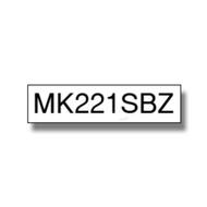 Brother P-Touch Band MK-221SBZ, 9 mm, schwarz auf weiss