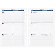 Feuilles hebdomadaires 2026 Business, A5, horizontal