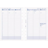 Feuilles hebdomadaires 2026 Business, A5, vertical