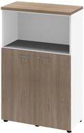 Büroschrank LINUS, 3 Ordnerhöhen, Türen 83 cm