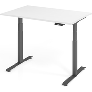 Bureau réglable en hauteur électrique Tarys Ergo-0, piètement graphite