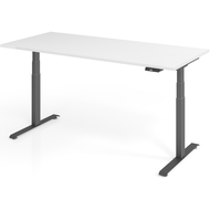 Bureau réglable en hauteur électrique Tarys Ergo-0, piètement graphite