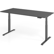 Bureau réglable en hauteur électrique Tarys Ergo-0, piètement graphite
