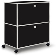 Caddy / Corps de bureau VEROM, 1 tiroir, 1 porte à charnière, noir - 7613346122959_01_owiba