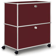 Caddy / Corps de bureau VEROM, 1 tiroir, 1 porte à charnière, rouge - 7613346124458_01_owiba