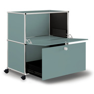 Caddy / Corps de bureau VEROM, 1 tiroir, 1 porte à charnière, menthe - 7630006773108_02_owiba