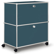 Caddy / Corps de bureau VEROM, 1 tiroir, 1 porte à charnière, pétrole - 7630006773115_01_owiba