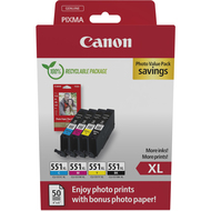 CLI-551XL cartouches d'encre combo value pack