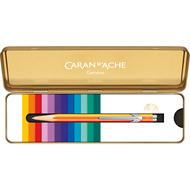 Caran dAche stylo-bille 849, arc-en-ciel couleurs chaudes, dans un étui en métal - 7630002351058_04_ow