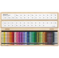 Craies de cire Necolor II Aquarelle, Coffret en bois, 50 pièces - 50 ans