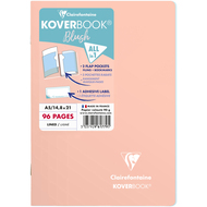 Clairefontaine cahier Koverbook Blush, A5, ligné, corail/bleu glace - 3037929617795_01_ow