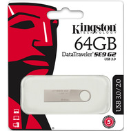 Kingston clé USB DataTraveler SE9 G2, 64 GB, USB 3.0, 1 pièces - 740617237757_03_ow