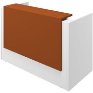 comptoir daccueil Z2, 166 x 133 cm, blanc, orange, laqué - 8058773219718_01_ow