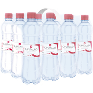 Wasser rot, mit Kohlensäure