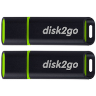 disk2go USB-Stick passion, 16 GB, USB 2.0, 2 Stück - 7640111166863_01_ow