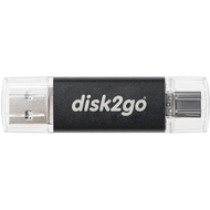 disk2go USB-Stick switch, 64 GB, USB-C, 1 Stück - 7640111166900_01_ow