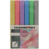 Leuchtstifte Slim pastell, 6 Stück