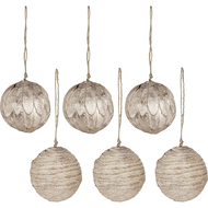 fleurs séchées  Boules, 6 pièces
